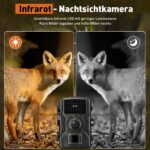 HSSNS Wildkamera 60MP 4K – Tierüberwachung mit Nachtsicht & IP66 Schutz – Bild 5