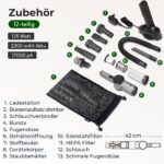 LEBENLANG Handstaubsauger Akku 17000PA – Testsieger mit Dual-Filter & Ladestation – Bild 5