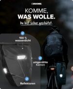 Büchel Fahrradtasche 2er Set, 25.4 L – 100% Wasserdicht mit Schultergurt – Bild 5