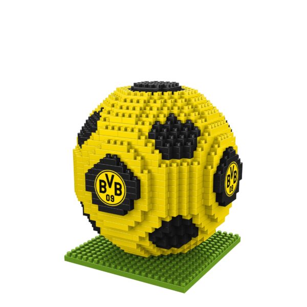 FOCO Borussia Dortmund 3D-Fussball BRXLZ-Bausatz – 687 Teile Konstruktionsspielzeug für Fans ab 12 Jahren