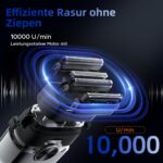 kensen Mini Foil Shaver – Elektrorasierer mit 4D-Schwebekopf & USB-C für Herren – Bild 3
