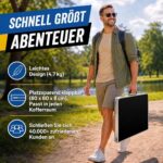 120 x 60 cm Aluminium Klapptisch mit 3-fach Höhenverstellung – Multifunktionstisch für Camping & Garten – Bild 8