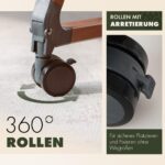 KUNU® Beistellbett 3-in-1 mit Wiegefunktion – Höhenverstellbares Reisebett mit Rollen – Bild 4