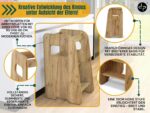 defiPad Lernturm Eiche – Höhenverstellbarer Montessori Learning Tower für Kinder ab 1 Jahr – Bild 7