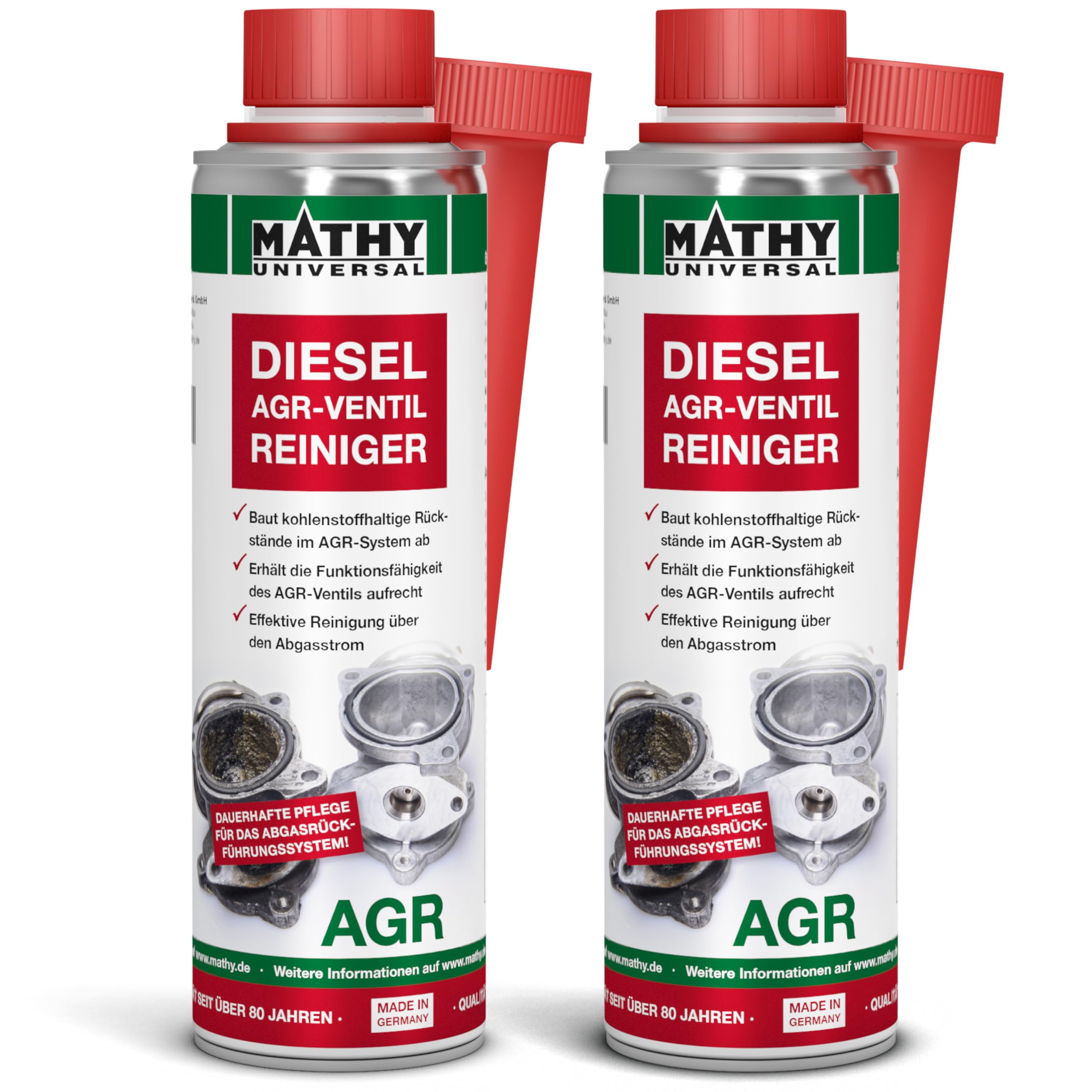 81W8ubOly9L._SY2560_.jpg MATHY-AGR Diesel Abgasrückführventil Reiniger 2x300ml – AGR-Ventil Systemreiniger – Bild 1