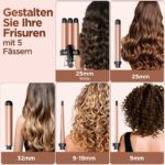 BESTOPE MIX Welleneisen Set 5 in 1 – Lockenstab mit 5 Aufsätzen & Schnellaufheizung – Bild 3