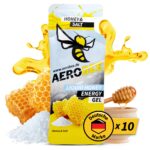 AEROBEE Energy Liquid Gel Honey & Salt 10x26g – Natürliches Ausdauer-Gel für Laufen & Radsport