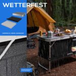 24MOVE® Campingküche PRAIA – Faltbare Outdoor Arbeitsplatte mit Stauraum – Bild 5