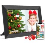 WONNIE Frameo 10,1 Zoll WLAN Bilderrahmen – HD IPS Touchscreen mit 32GB & sicherer Foto-Weitergabe
