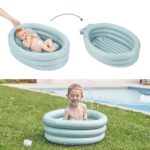 Babymoov Aufblasbare Badewanne Aquadots – 2-in-1 Babywanne & Planschbecken mit Neugeborenen-Einsatz – Bild 5