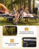 Sportneer Feldbett 199x73cm Klappbar – Stabiles Campingbett mit Edelstahlrahmen – Bild 6