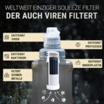 Bachgold Squeeze Wasserfilter 1000ml – Ultraleichter Outdoor-Trinkwasserfilter mit Virus-Filtration – Bild 4