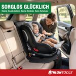 ATHLON TOOLS 2er-Set Kindersitzunterlage mit Seitenschutz & Isofix – Autositzschutz – Bild 7