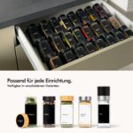 KIVY Gewürzgläser Set 24x 120ml mit Streueinsatz & 240 Etiketten – Luftdichte Gewürzbehälter – Bild 5