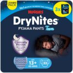 HUGGIES DryNites Nachtwindeln für Jungen 13-17 Jahre – 33 Stück Pyjama Pants