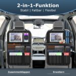 Oneyus Autositz Organizer 2er Set mit Klapptisch – Rückenlehnenschutz wasserdicht für Kinder – Bild 3