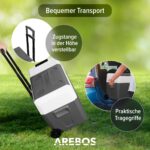 Arebos Kompressor Kühlbox 47L mit APP-Steuerung – Elektrische Gefrierbox für Auto & Camping – Bild 6