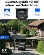 Reolink TrackMix 4K PTZ PoE Überwachungskamera – Dual-Objektiv mit Auto-Tracking & Farbnachtsicht – Bild 2