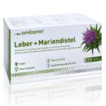 amitamin Leber + Mariendistel Komplex – 120 vegane Kapseln mit Silymarin & Cholin