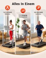 Superun Walking Pad mit 6% Steigung – Intelligentes Schreibtisch-Laufband bis 136 kg – Bild 6