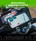 MOGGAM Motorrad Handyhalterung mit Antivibration – 360° drehbar für Lenker & Spiegel – Bild 2