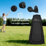 WolfWise Pop-Up Duschzelt – Wasserfest & UV-Schutz, 10-Sekunden Aufbau, 1,9m/2,1m – Bild 8