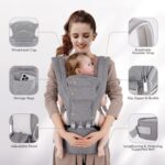 Kisdream 9-in-1 Babytrage mit ergonomischem M-Sitz – Für Babys 3–36 Monate – Bild 5