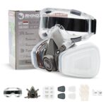 RHINO Smart Solutions Atemschutzmaske A1P2 – Halbgesichtsmaske mit Filtern für Lackierung & Schleifen