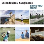 Eninedeuisou Sportsonnenbrille mit UV 400 Schutz – Fahrradbrille für Herren & Damen – Bild 8