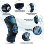 NEENCA Kniebandage mit Patella Gel Pads & Federstabilisatoren – Medizinische Kniestütze – Bild 2