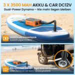 TowerTop SUP Pumpe 10500mAh – 50 PSI Elektropumpe mit Akku für SUP & Auto – Bild 2