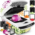Fullstar PRO 4-in-1 Gemüseschneider – Multifunktionales Küchenwerkzeug mit Spiralschneider & Würfelfunktion