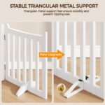 Yaheetech Absperrgitter 60,5 x 201,5 cm – Faltbares Hundegitter für Treppen & Küche – Bild 4