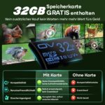 MAXDONE Wildkamera 4K 64MP mit Solarpanel & App-Steuerung – Nachtsicht bis 20m für Wildbeobachtung – Bild 7
