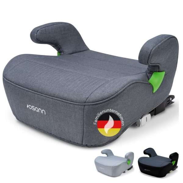 Osann Junior Sitzerhöhung Isofix 15-36 kg – i-Size Kindersitz für sichere Autofahrten