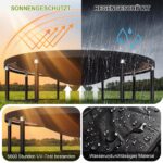 Devoko Gartentrampolin mit Sicherheitsnetz & GS-Zertifikat – Kindertrampolin für sicheren Sprungspass – Bild 6