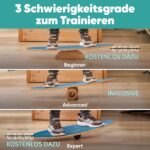 Surfin Balance Board Set mit App – Holz Wobble Board für Kinder & Erwachsene – Bild 3