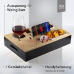 NewHabitat Couchbar Snackbox aus Bambus – Personalisierbar mit Gravur & Geschenkbox – Bild 6