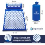 Ergotopia Akupressurmatte mit Kissen – Entspannung & Durchblutung für zu Hause – Bild 5