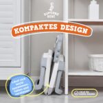 Faltbare Babywanne XXL mit Badekissen & Thermometer – Superbe Bébé für Neugeborene bis 3 Jahre – Bild 3