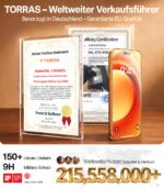 TORRAS Panzerglas für iPhone 17 Pro – 9H+ Härte mit automatischer Montage, 2 Stück – Bild 2