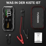 YUSMAN F02 Starthilfe Powerbank 9000A – Autobatterie Booster für PKW, SUV & Motorräder – Bild 6