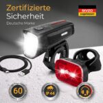 LICHTMEISTER® Fahrradlicht 100 Lux – StVZO zugelassen mit USB-C, Bremslicht & Reflektor – Bild 6