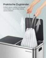 SONGMICS Müllbeutel 30 Liter mit Zugband – 180 Stück, hochbelastbar bis 20 kg – Bild 5