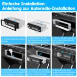 CENXINY 1 DIN Autoradio mit Bluetooth 5.0, RDS & Freisprechanlage – 4x65W Kraftvolle Audioleistung – Bild 8