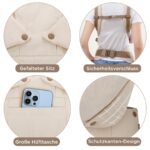 GAGAKU Babytrage 4-in-1 für 3,2–15 kg – Ergonomische Tragehilfe mit Nackenstütze Khaki – Bild 3