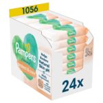 Pampers Harmonie Protect & Care Feuchttücher – pH-neutral für empfindliche Babyhaut, 1056er Pack