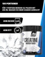 All Stars Creatin Monohydrat Pulver 500g – 5000mg pro Portion für Kraftsport – Bild 3
