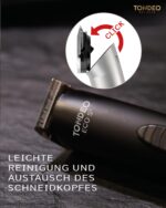 TONDEO ECO S PLUS Haarschneidemaschine – Profi-Trimmer mit 4 Schnittlängen & Ladestation – Bild 6