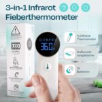 HIMMELSHAUCH MEDICAL 3-in-1 Infrarot-Fieberthermometer – Ohr & Stirn für Babys & Erwachsene – Bild 2